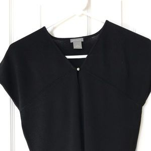 Ann Taylor black knit blouse